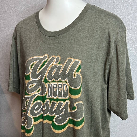 “Y’all Need Jesus” Graphic Tee - Unisex Size XL - Picture 3 of 6